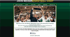 Desktop Screenshot of johnbeckerbasketballcamp.com